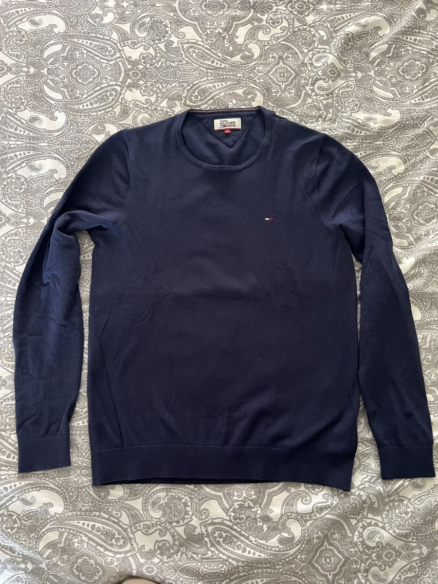 Tommy Hilfiger Maglioni & Felpe: Tommy Hilfiger Denim Pullover, navy, Gr. L – Usato da Wädenswil venduto da crazysailor
