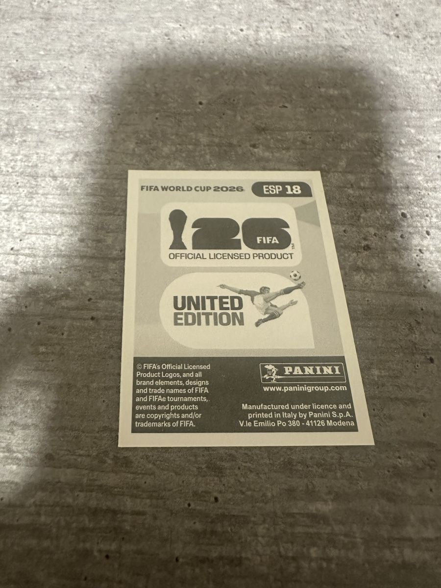 Panini Sammelbilder & Trading cards: ESP 18 , FIFA WORLD CUP 2026 PANINI  – Neu (gemäss Beschreibung) aus Frauenfeld von 1PegPeg1 1