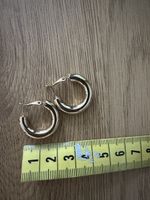 Creolen goldfarben schmal ca 2.5 cm Durchmesser neu