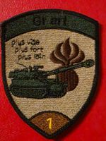Artillerie Abzeichen Badge Gr Art 1 neu mit Klett