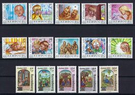 Luxemburg tolle Caritas-Serien postfrisch und ungebraucht