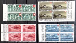 1947 - Pro Patria  Viererblöcke Postfrisch