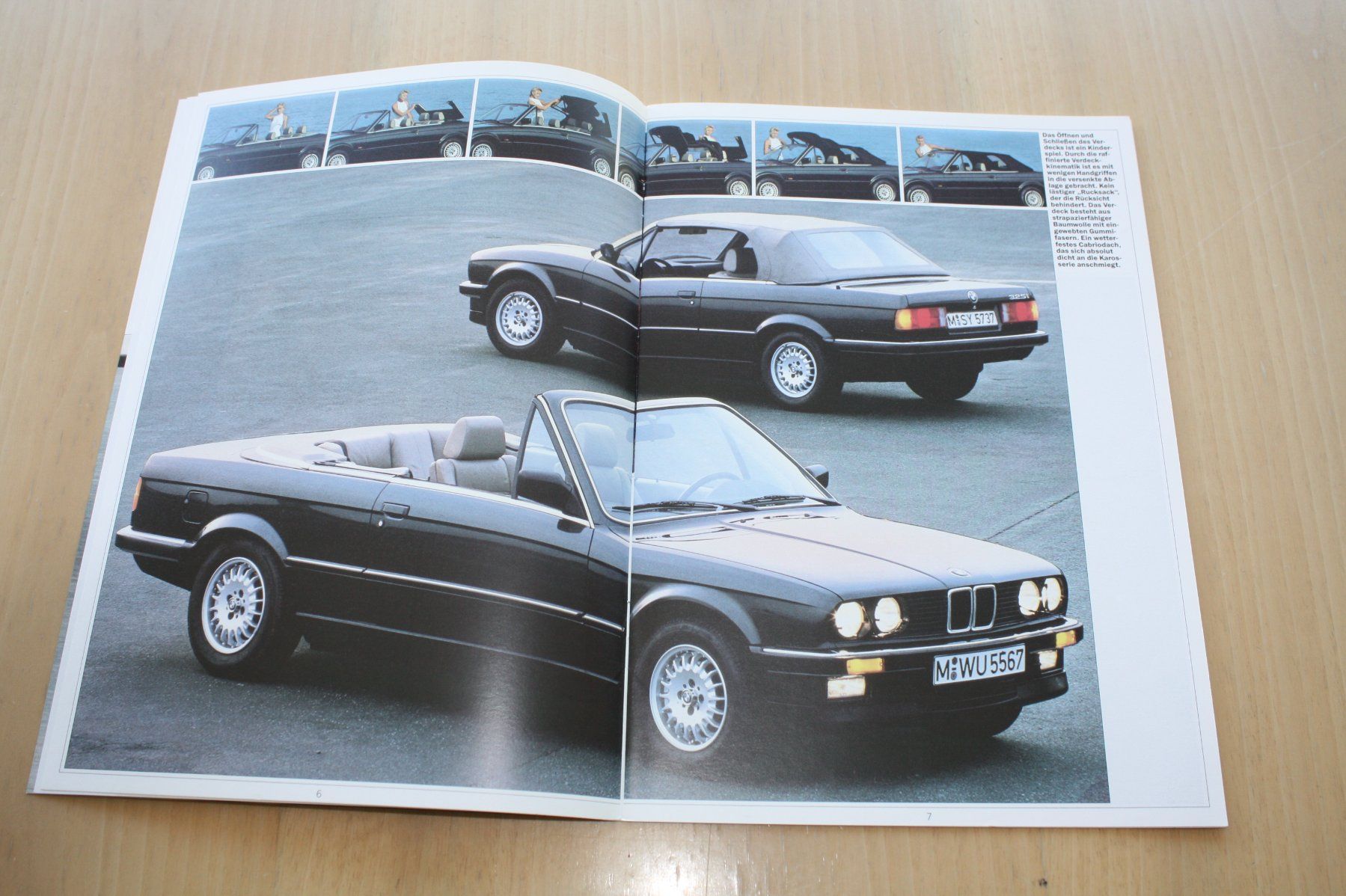 BMW Dokumente: BMW 325i Cabrio Prospekt 1987 – Gebraucht aus Wikon von erwin400 3