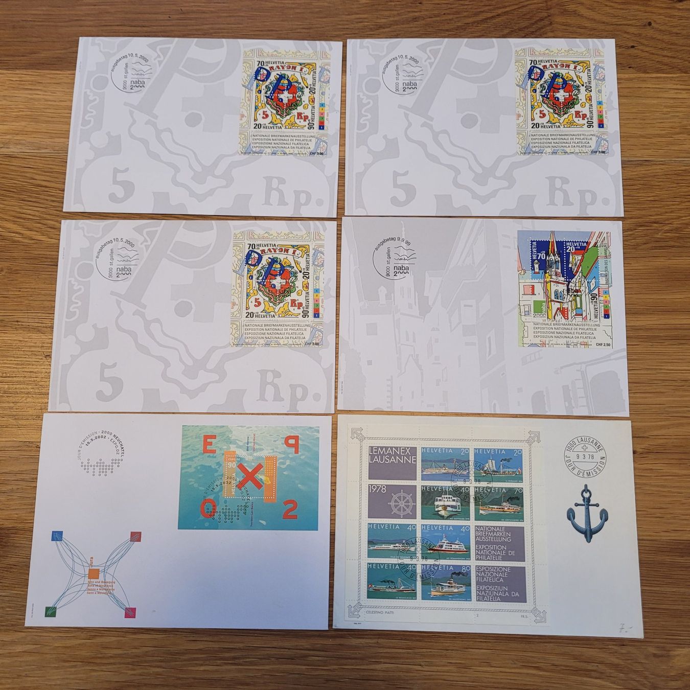 Alle Briefmarken: Los Mit FDC MIT Kleinbogen – Gebraucht aus Biel/Bienne von Destockweb