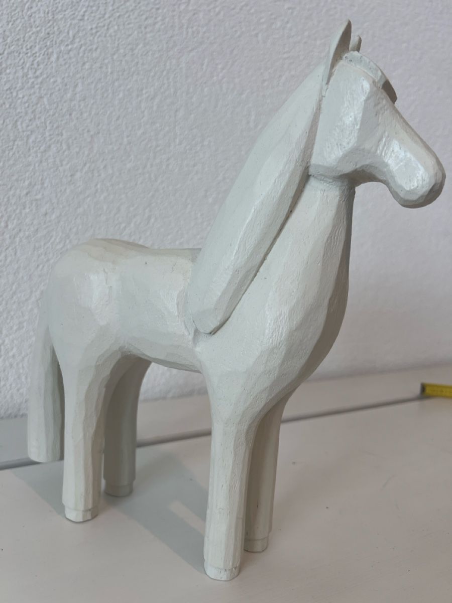 Figuren: Holzpferd weiss Figur Dekoration Deko Objekt – Neu (gemäss Beschreibung) aus Gossau SG von Olivera11 2