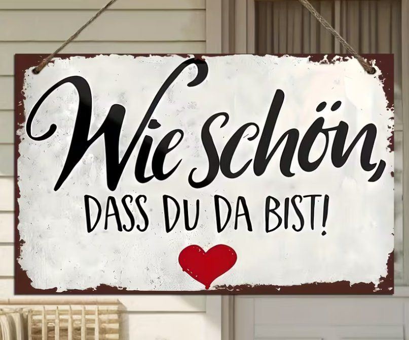 Ecriteaux: Schild "Wie schön dass du da bist" – Neuf avec emballage d'origine à Gerlafingen par Tsuru