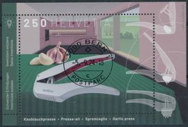2024 - Knoblauchpresse - Block - Ersttag Voll Stempel ET