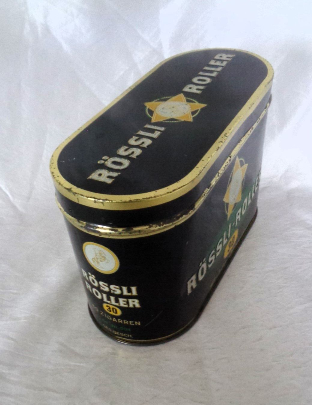 Dosen: Rössli Roller / Alte Blechdose / 30 Echte Exoten ab Fr. 8.- – Gebraucht aus Bellach von JingleJerry 1
