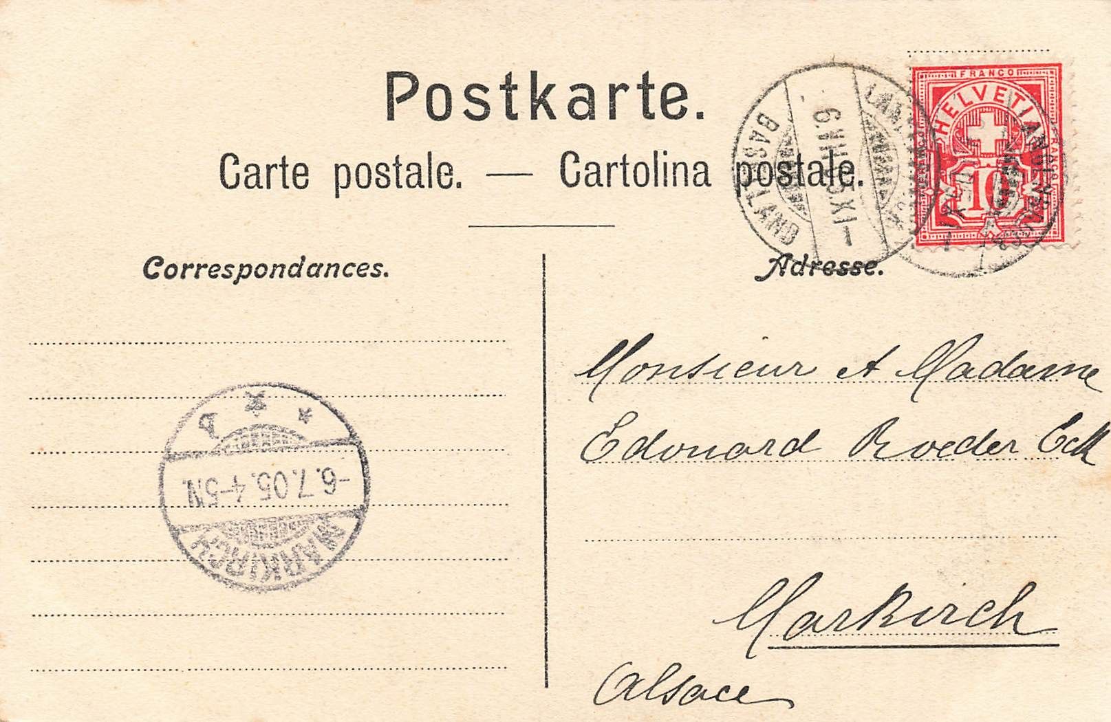 Cartoline postali: Langenbruck – Usato da Biasca venduto da Blenio71 1