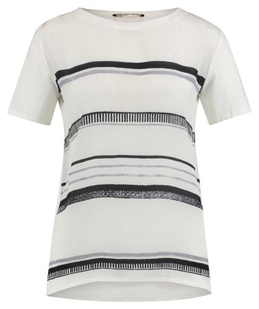 Max Mara Weekend KA Shirt ALASKA m Seide schwarz weiss Gr XL