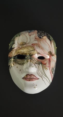 Maske Porzellan, handmade