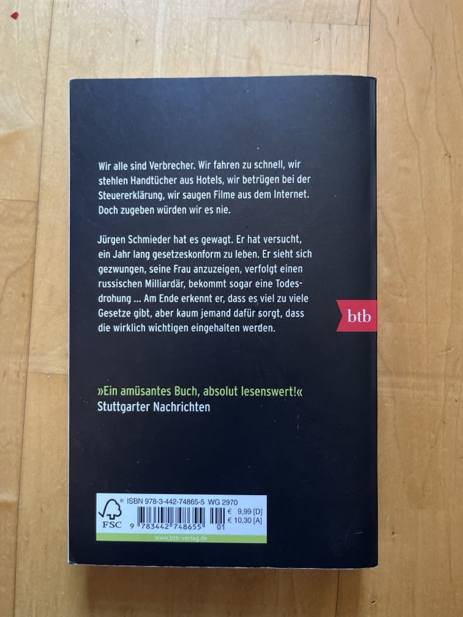 Libri: Jürgen Schmieder - Mit einem Bein im Knast – Usato da Zürich venduto da Fusselduese 1