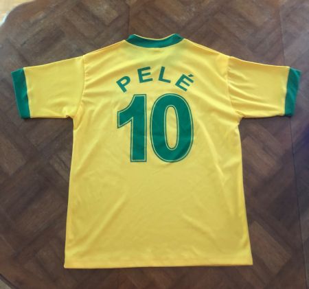 Maillot Brésil 10 Pelé taille M Jaune