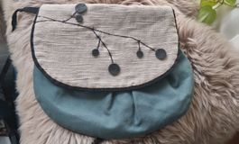 Schöne Handtasche mit speziellem Design aus Stoff, Unikat