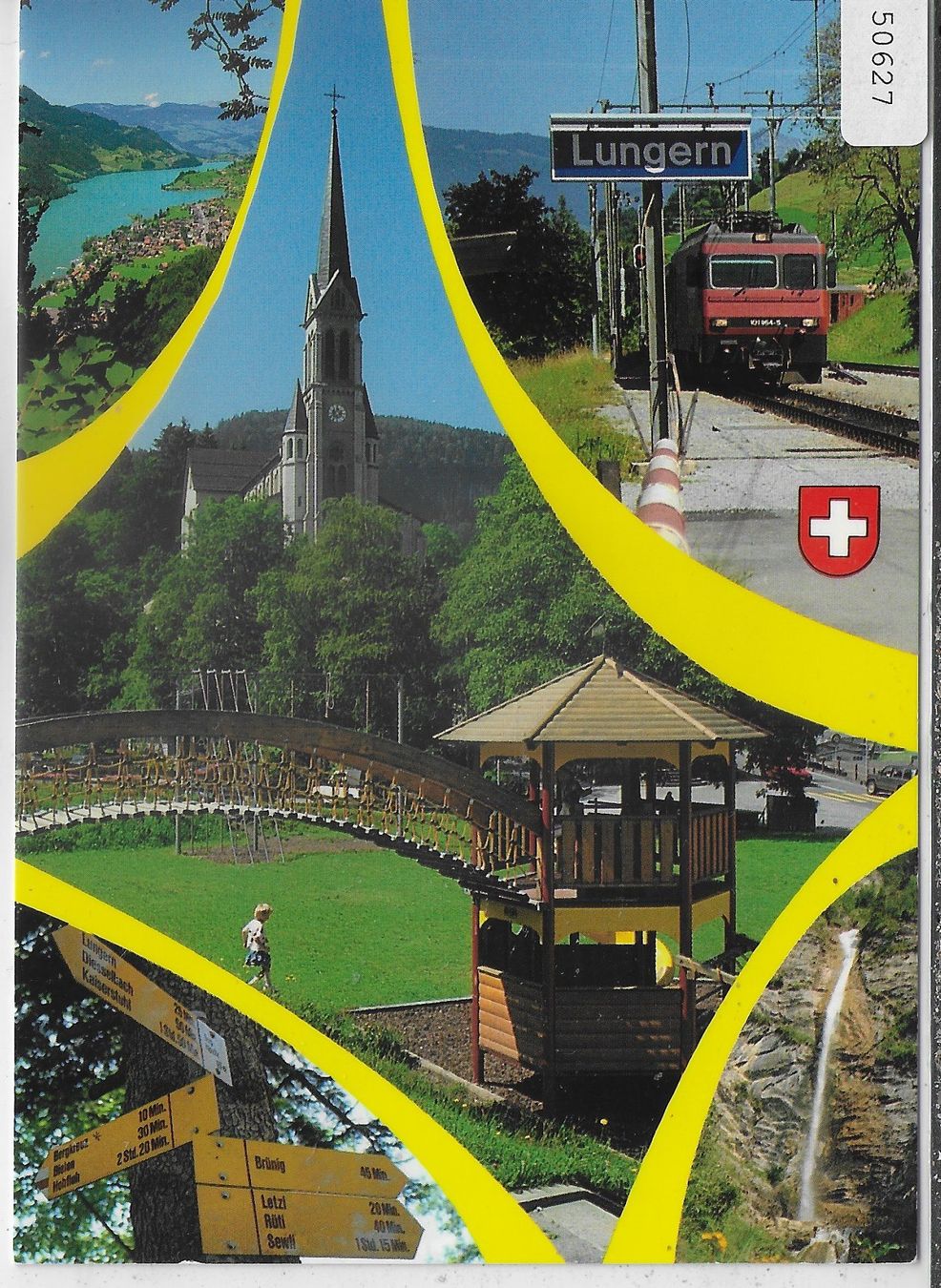 Cartoline postali: Lungern OW - Bahnhof – Usato da Ettingen venduto da Kartenplanet