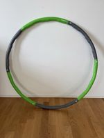 Tunturi Fitness Hula Hoop, 1.8 kg, grau/grün, zerlegbar