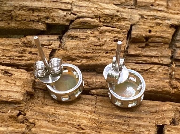 Ohrringe & -stecker: Kleine und feine Opal Ohrstecker in Sterlingsilber – Neu (gemäss Beschreibung) aus Luzern von S.Kern01 2