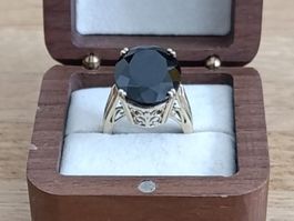 Magnifique bague Cocktail  XXL vintage en argent plaqué or !