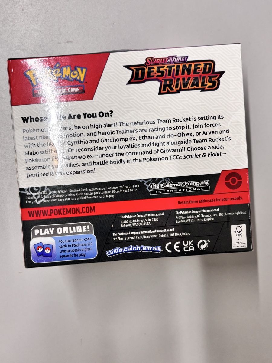 Pokémon Carte collezionabili: Destined Rivals Display Sealed – Nuovo e nell'imballaggio originale da Unterkulm venduto da hal_hl75 1