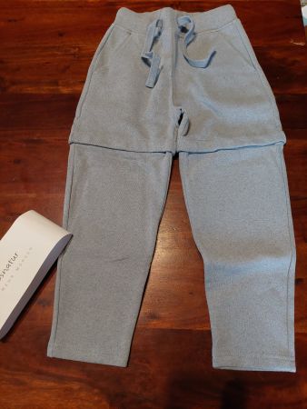 Hessnatur Better Recycling ZipOff Hose Blau Grösse 110/116
