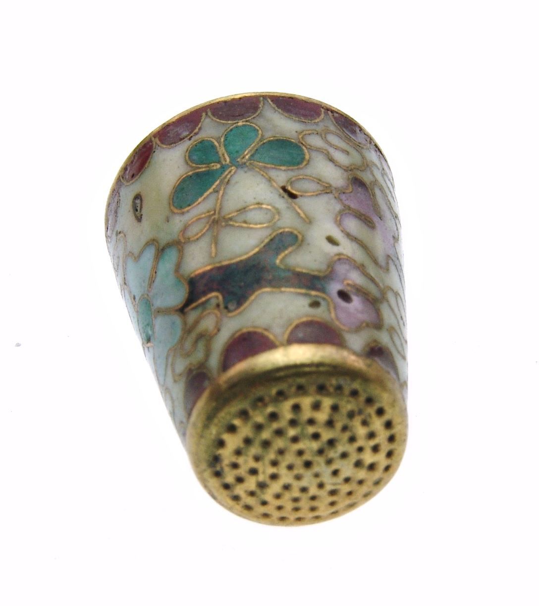Ditali: Fingerhut mit Blumenmotiv (4) – Usato da Langenthal venduto da Sherkaan 5