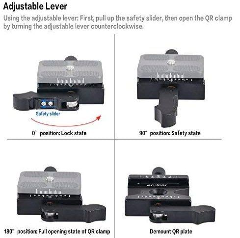 Kamera: Schnellspanner Quick Release Plate mit Einstellbarem Hebel – Neu und originalverpackt aus Châtelaine von topshop.switzerland 2