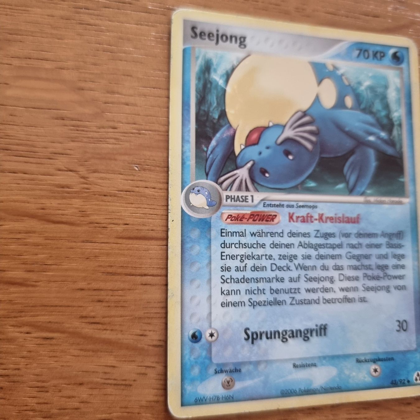 Pokémon Sammelbilder & Trading cards: Pokémon Seejong 2006 DE 49/92 – Gebraucht aus Roggwil BE von S_Cards 1