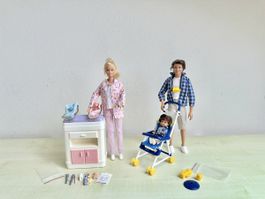 Vintage Mattel Barbie Happy Family Papa und Ärztin