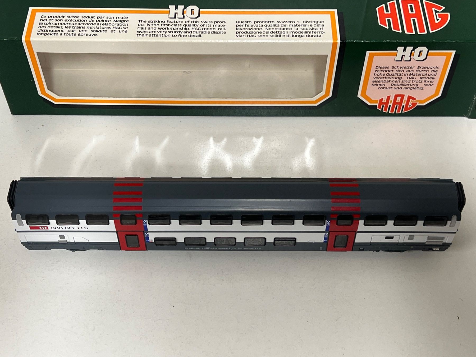 Hag Modellini di ferrovie: Hag SBB IC 2000 2.Kl. AC Nr.490 – Usato da Neuenhof venduto da ludovicco 5