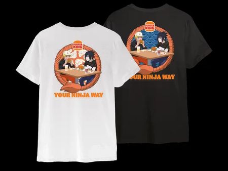 Naruto x Burger King T-Shirt, neu, ungetragen, XL SCHWARZ