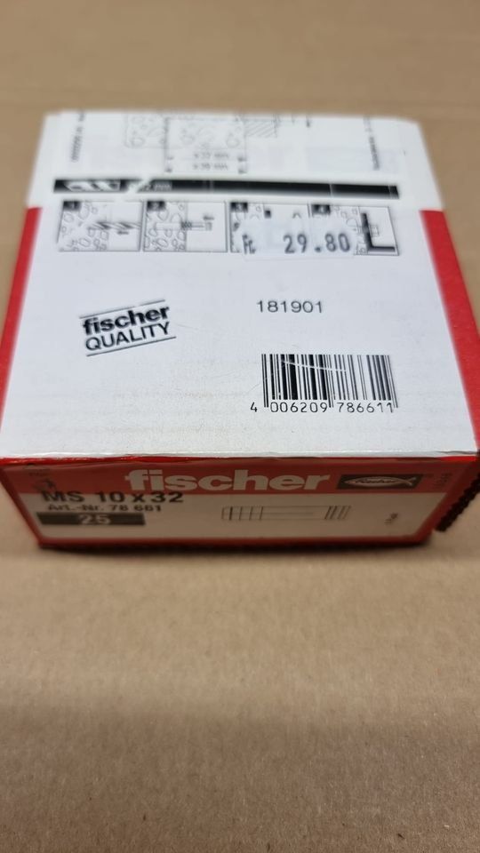 Fischer Tutti gli attrezzi: Fischer 25stk. Messingdübel MS 10 x 32 – Nuovo (secondo la descrizione) da Rebstein venduto da James-Dean 4