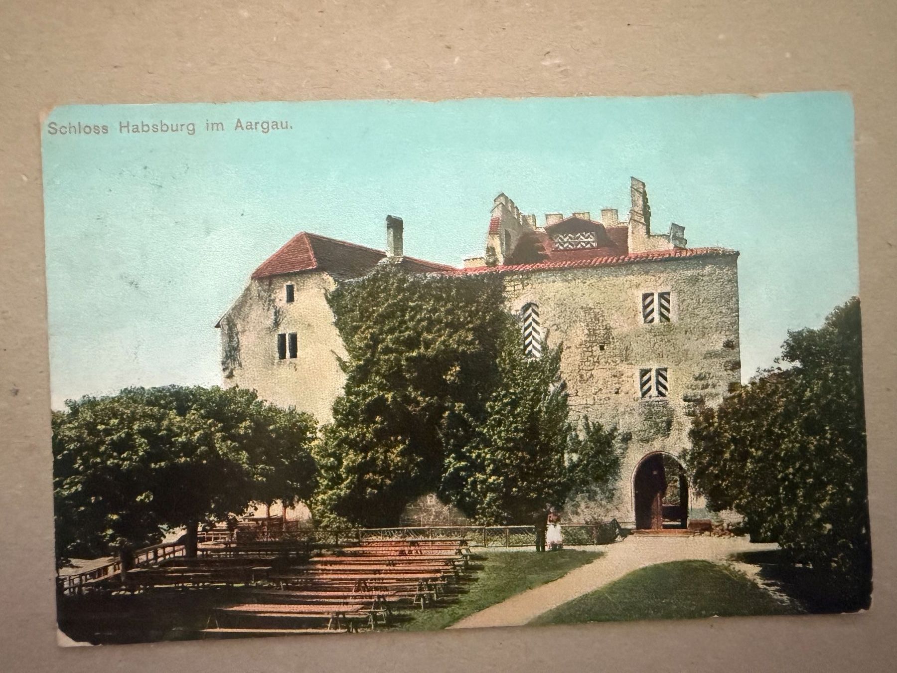 Cartoline postali: HABSBURG  - Schloss - Ansichtskarte – Usato da Tegerfelden venduto da siebenmacky
