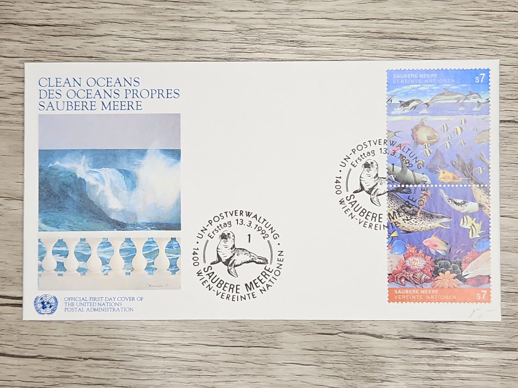 Tutti i francobolli: CL22 Enveloppe + Timbre UN / Suisse 1992 – Usato da Cousset venduto da Patrick_Collections