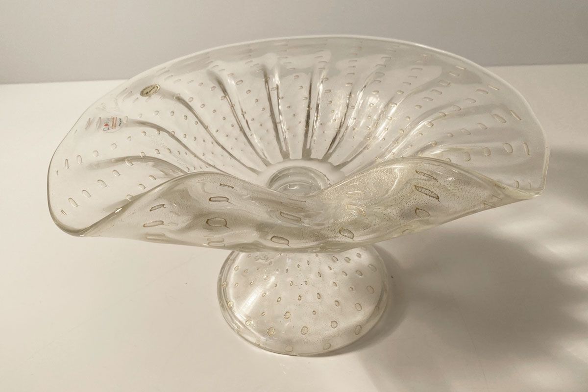 Murano Schalen: Murano Glas Schale mit 24 Karat Gold Einschlüssen – Gebraucht aus Ballwil von ClassicGallery 1