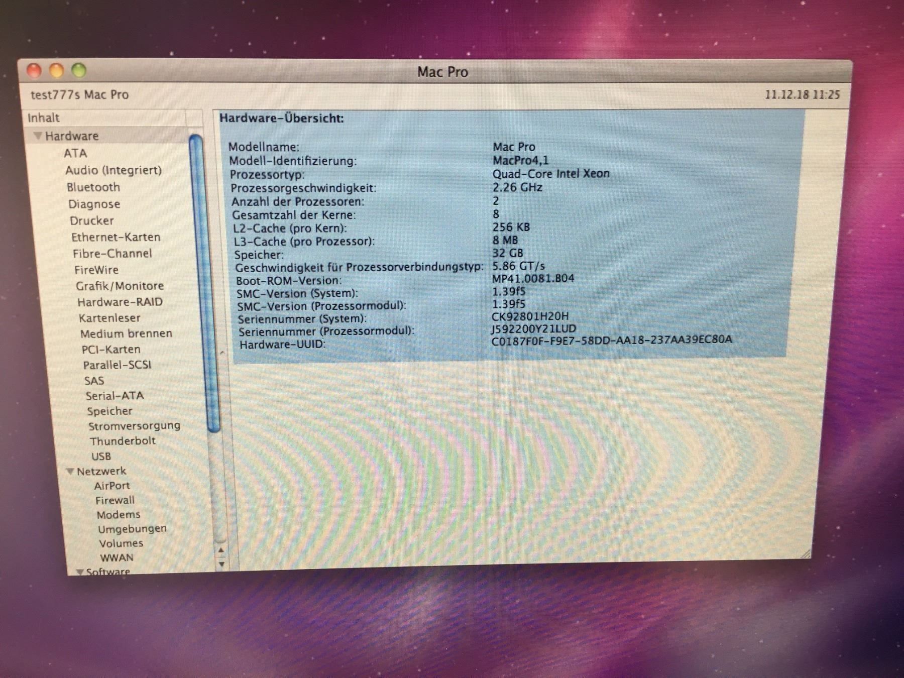 Apple PCs: Mac Pro 4.1 8Core 2.26 Snow Leopard 10.6 – Gebraucht aus St. Margarethen TG von Mac-PC 2