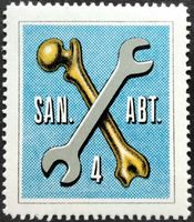 Soldatenmarke 2.WK, Sanitäts Abteilung 4, Wi San 34