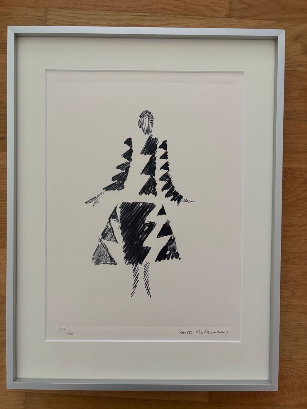 Grafica & Litografie: Sonia Delaunay - Robe Rythme Triangle, B&W Lithograph – Usato da Zollikon venduto da Ostendo