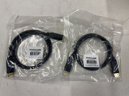 2x VIVOLINK Pro Displayport cable 1 M (X1216)