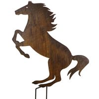 Pferd Rostmetall H113cm 78x84cm 2.2mm