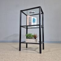 1980 Shelf Standregal Regal Steckregal mit 3 Glastablar