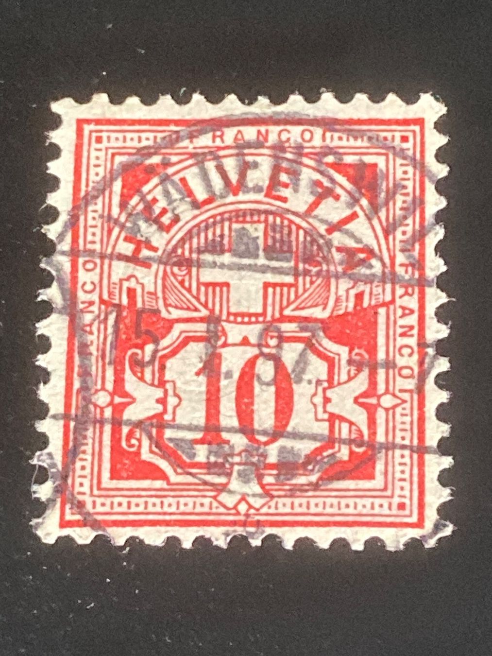 Tutti i francobolli: Wertzeichen 10 Vollstempel Wàdenswil – Usato da Reinach BL venduto da Haexli_46