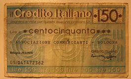 Italien 150 Lire Scheck 1976