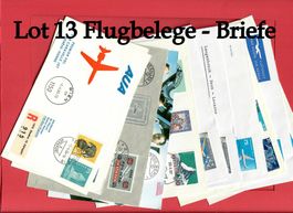 Briefe LOT 13 Flugbelege mit Zusatz-Stempeln