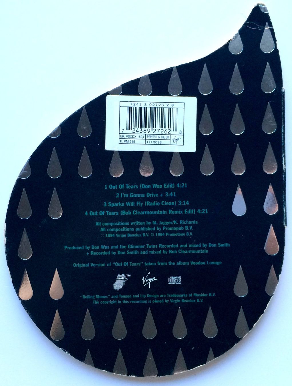 CD: ROLLING STONES - OUT OF TEARS – Usato da Bottens venduto da hotter-than-hell 1