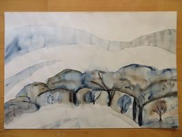 Eliette Graf  1941 grosses Aquarell