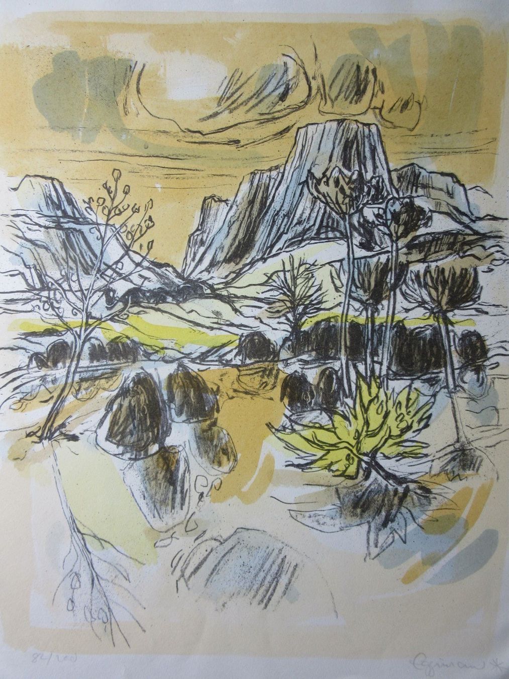 Grafiken & Lithographien: FRED F. EGGIMANN LITHOGRAPHIE SIGNIERT NUMMERIERT – Gebraucht aus Gersau von grafik-kunst