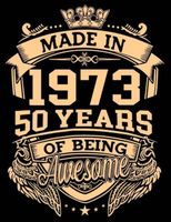 🎉🎂Cooles Patch "Made In 1973 50 Years Of Being Awesome"🌟
