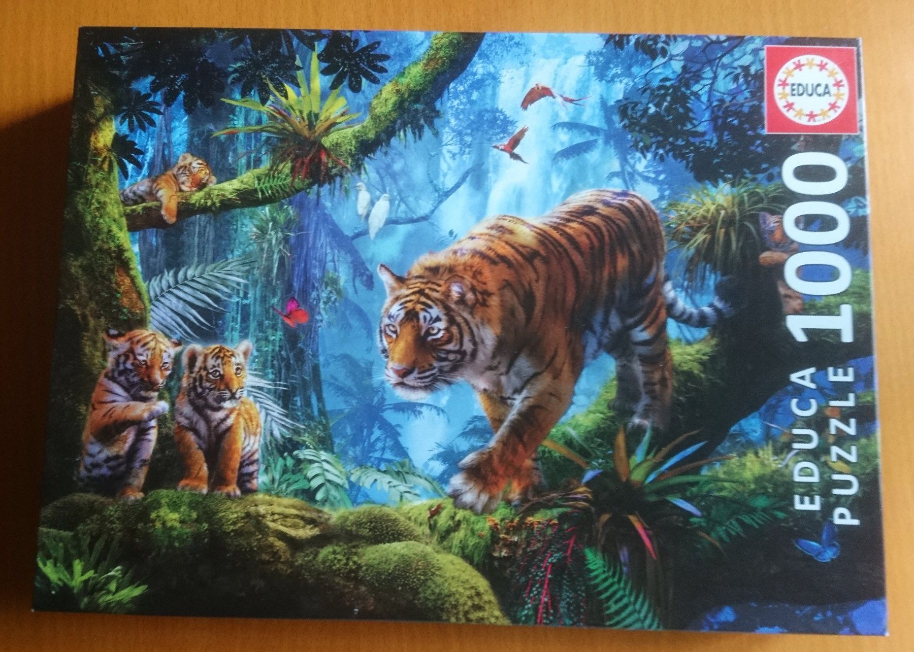 Educa Puzzles: Puzzle Educa 1000 Teile Tiger Dschungel – Gebraucht aus Schüpfen von ardiphne
