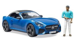 Roadster blau mit 1 Fahrer Bruder Spielwaren