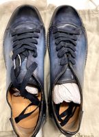 Santoni Schuhe Leader Blau sneaker Neu